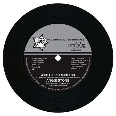 ANGIE STONE - WISH I DIDN'T MISS YOU   VINYL SINGLE NEU