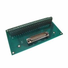 DB44 Male Signals Breakout Board Screw terminals vertical 180
