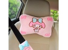 Cute 2pcs Plush Car Seat Head Rest Cushion Pillows Neck Rest Pillow Cute 2pcs Plush Car Seat Head Rest Cushion Pillows Neck Rest Pillow