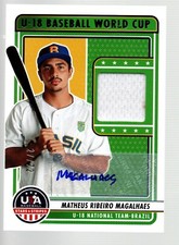 2023 USA Stars & Stripes U18 WC Brazil Auto #U18RM Matheus Ribeiro Magalhaes /72