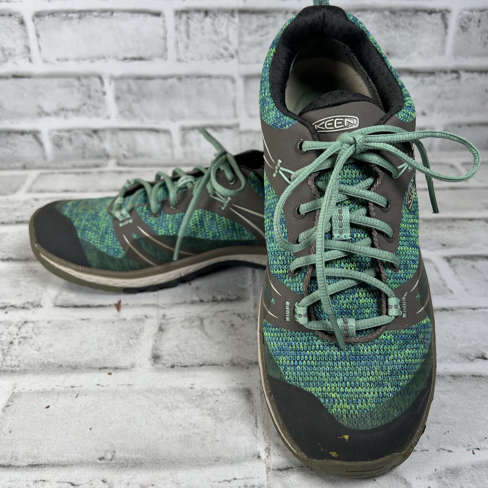 Scarpa KEEN Dry Terradora bassa blu verde impermeabile trekking trail taglia 6 5 1017190