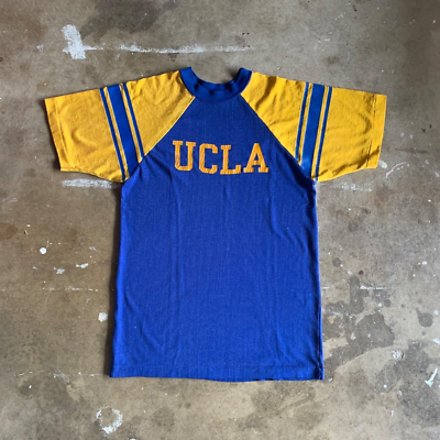 60s - 70s VINTAGE UCLA BRUINS CHAMPION BLUE BAR TAG T-SHIRT MEN SZ