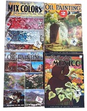 4 Walter Foster Art Books Mix Colors Oil Painting New Additions Folk Art Mexico