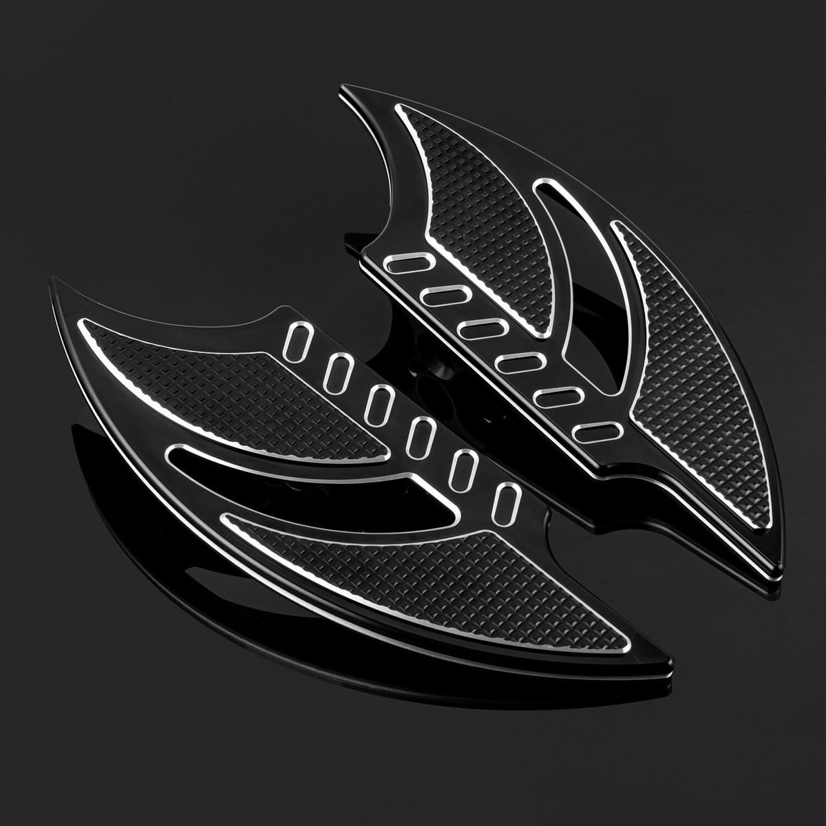 CNC Rear Passenger Floorboards Floor Boards Foot Pegs For Harley