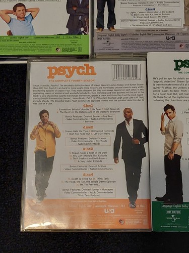 Psych TV Series Complete Season 1-5 DVD Lot 1 2 3 4 and 5 - Picture 8 of 11