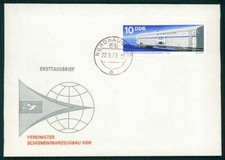 DDR FDC 1973 EISENBAHN EINZELFRANKATUR !! SO NICHT IM MICHEL !! hx89