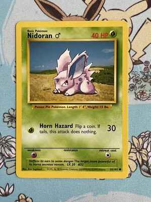Pokemon TCG - 55/102 Base Set 1 Common Regular