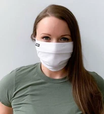 Tultex FM19TC Premium Face Mask 10 pack White 100% Cotton Washable Reusable A-17