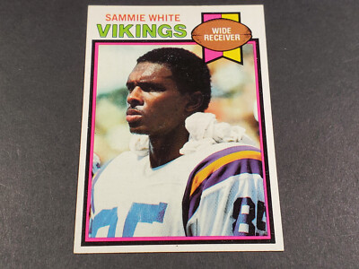 1979 TOPPS FOOTBALL #230 SAMMIE WHITE HIGH GRADE NR MINT + BEAUTIFUL