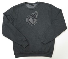 Loveless Lovebomb Sweatshirt Mens Medium Dark Heather Gray Crew Soft USA Made