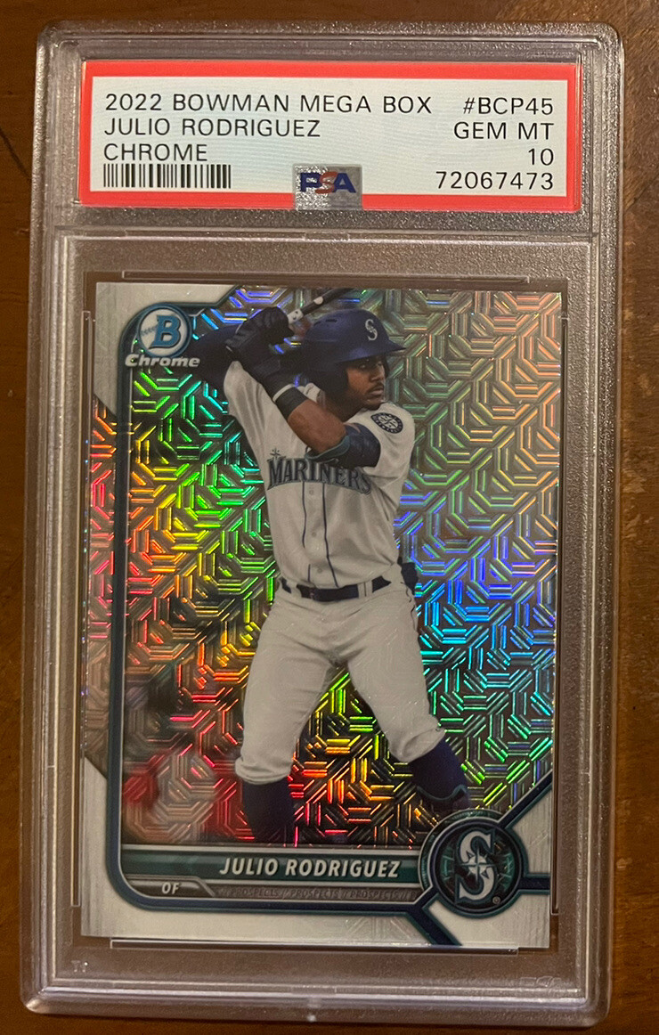 2022 Bowman Chrome Mega Box #BCP45 Julio Rodriguez RC Rookie Gem
