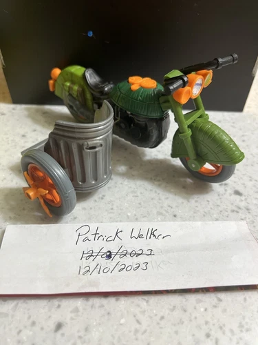 1989 TMNT Sewer Cycle Motorcycle w/ Sidecar Vintage Teenage Mutant Ninja Turtles