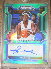 2022 Panini Draft Picks Abu Kigab Penmanship Green Prizm CP-ABU BASKETBALL CARD