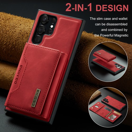 For Samcung GalaxyS24 Plus S22 Ultra S23 Leather Zipper Magnetic Wallet Case - Picture 30 of 72