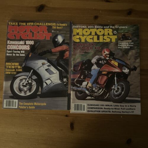 Motorcyclist Magazine May & June 1986. Vintage issues Kawasaki Touring Bikes - Picture 1 of 3