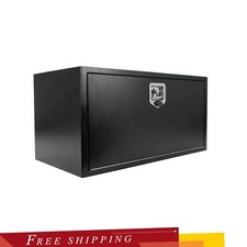 36 In. X 18 In. X 18 In. Black Iron Underbody Truck Storage Tool Box Wlock Key 36 In. X 18 In. X 18 In. Black Iron Underbody Truck Storage Tool Box Wlock Key
