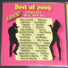 Karaoke Best Of 2009 2 Original CD G New in Plastic Sleeve w/Print