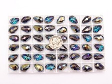 Heliotrope 13.5x9mm Vintage Swarovski 5500 Teardrop Pendant Beads