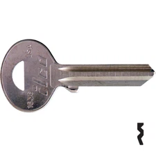 1 Brinks Model #5059 5055 Security Safe Key Blank 1636 SUN (1 Key Blank)