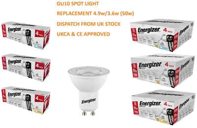 GU10 LED Bulb Spot light Lamps Warm Cool Day White Down Lights by ENERGIZER