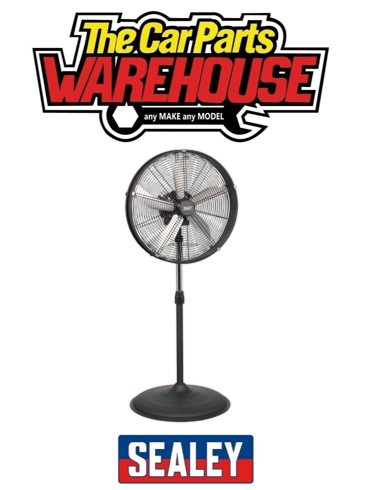 Sealey HVF20PO Industrial High Velocity Oscillating Pedestal Fan 20"" 230V