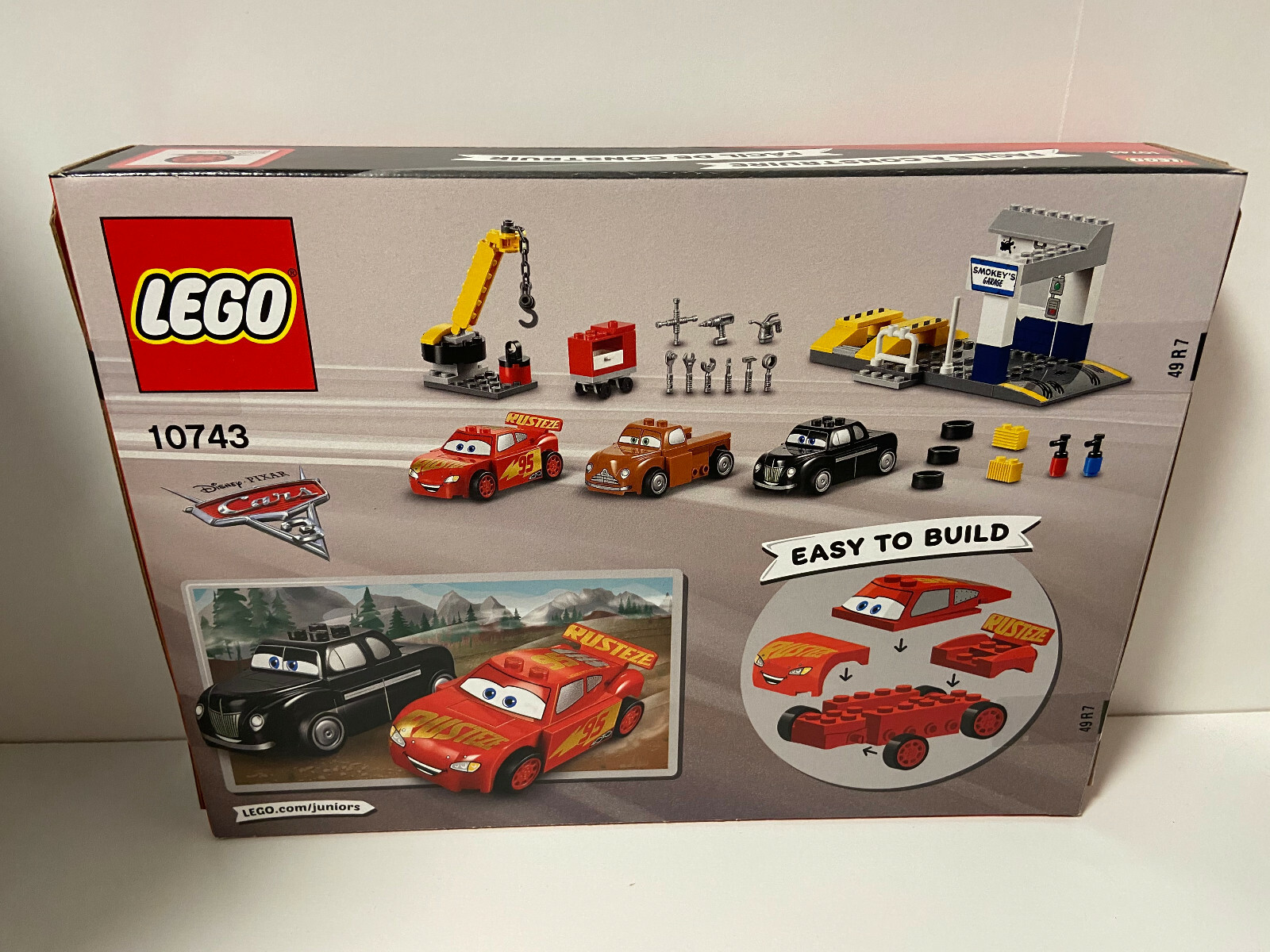 lego juniors cars 3 smokey's garage
