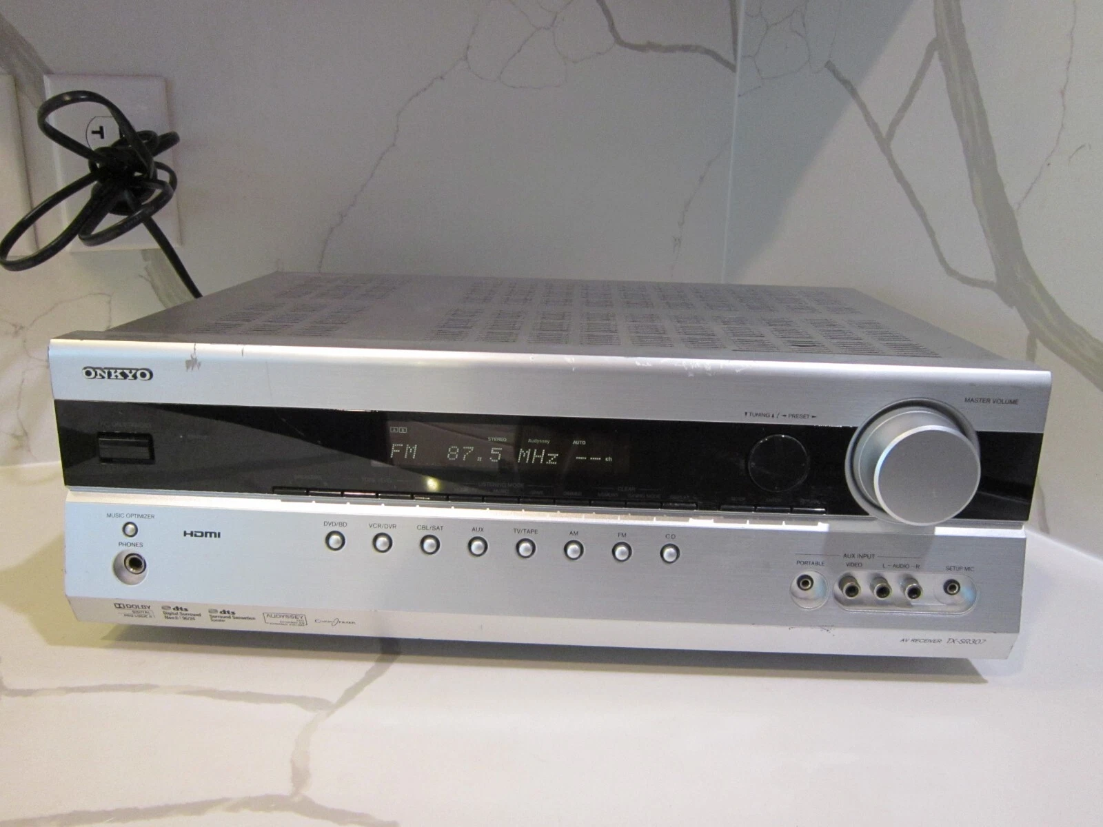 Onkyo TX-SR307 Home Theater Receiver Surround Sound Head Phone Jack HDMI 5.1