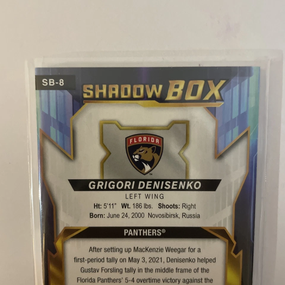 2021-22 Upper Deck SPx Grigori Denisenko Shadow Box Rookies Panthers UD RC - Image 3 of 4