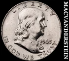 1963-D Silver Franklin Half Dollar - Ch Gem Brilliant Unc+++  Lustrous  #G9451