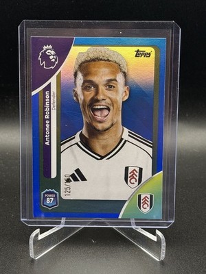 2025-26 Topps Chrome Premier League Antonee Robinson #150 blue refractor /150