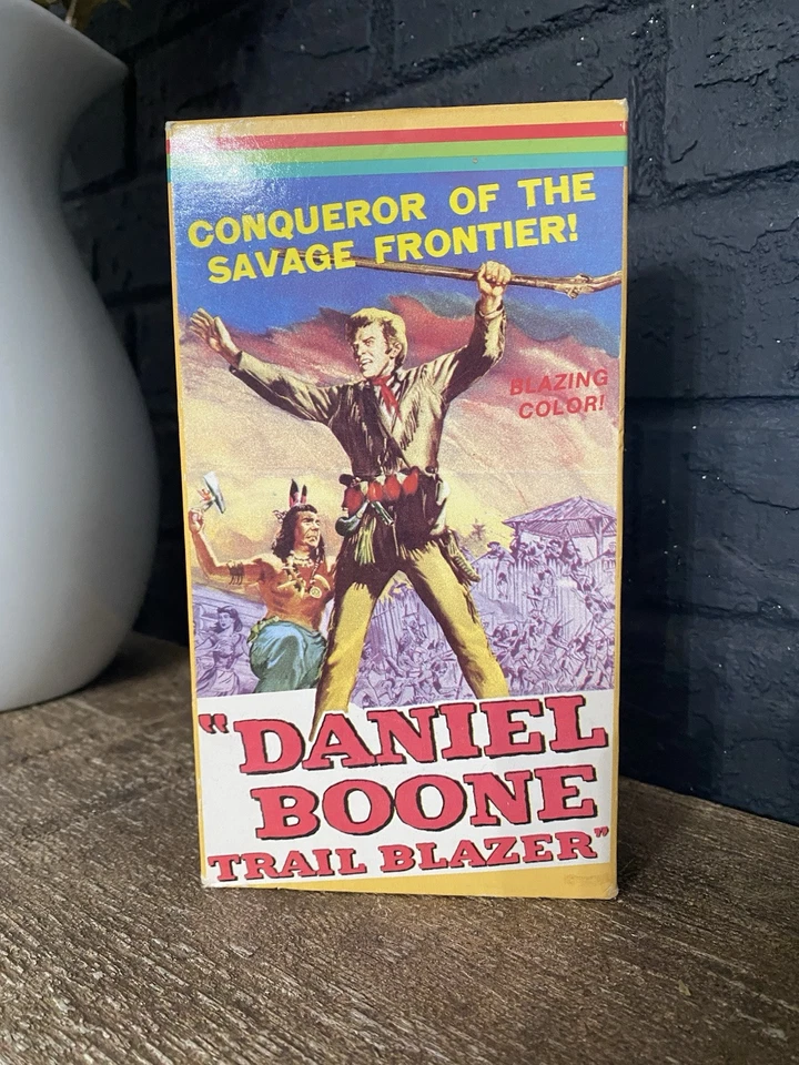 Daniel Boone Trail Blazer VHS 1986 Bruce Bennett, AMAZING ARTWORK Vtg HTF OOP - Image 2 of 4