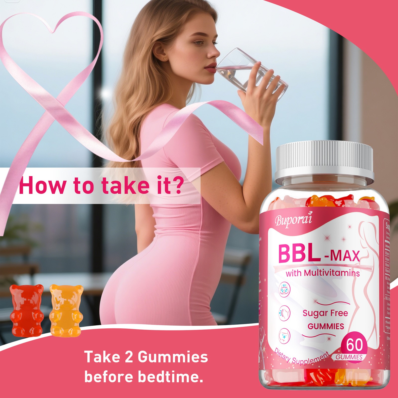 BBL -MAX Gummies - Lift and Firm Your Buttocks, Sculpting Your Hip Curves