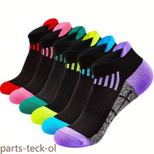 Low Cut Ankle Athletic Sport Casual Women Mesh Solid Classic Cotton Socks 6Pairs