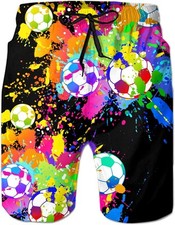 Mens Swim Trunks Quick Dry Beach Shorts with Mesh Lining Bathing Suits