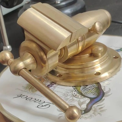 2'' All-Brass Bench Vise 50mm Rotate Workbench Vice Jaw Table Precision DIY Tool