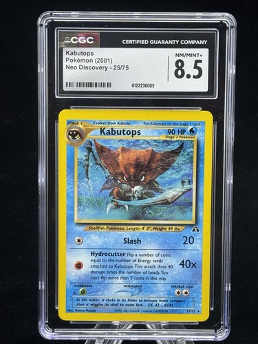 Kabutops (Unlimited) graded CGC 8.5 for sale on eBay