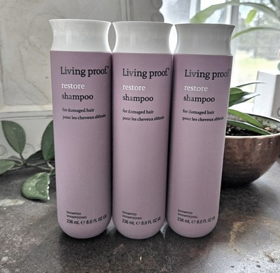 Lot Of 3 Living Proof Restore Shampoo 236ml/8 oz ea. NEW!  $102 MSRP