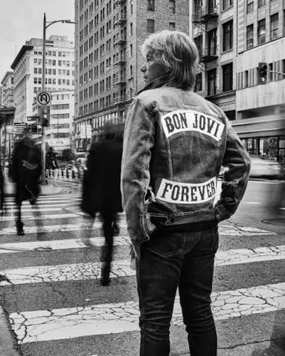 Bon Jovi, Energie Patched Battle Denim Mens Jacket Size M image 3