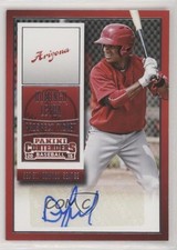 2015 Panini Contenders Prospect Ticket Domingo Leyba #16 Auto 0q3