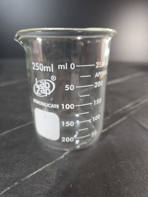 1 Lab Zap Laboratory 250ml Chemist Glass Beakers Lab Zap Borosilicate 