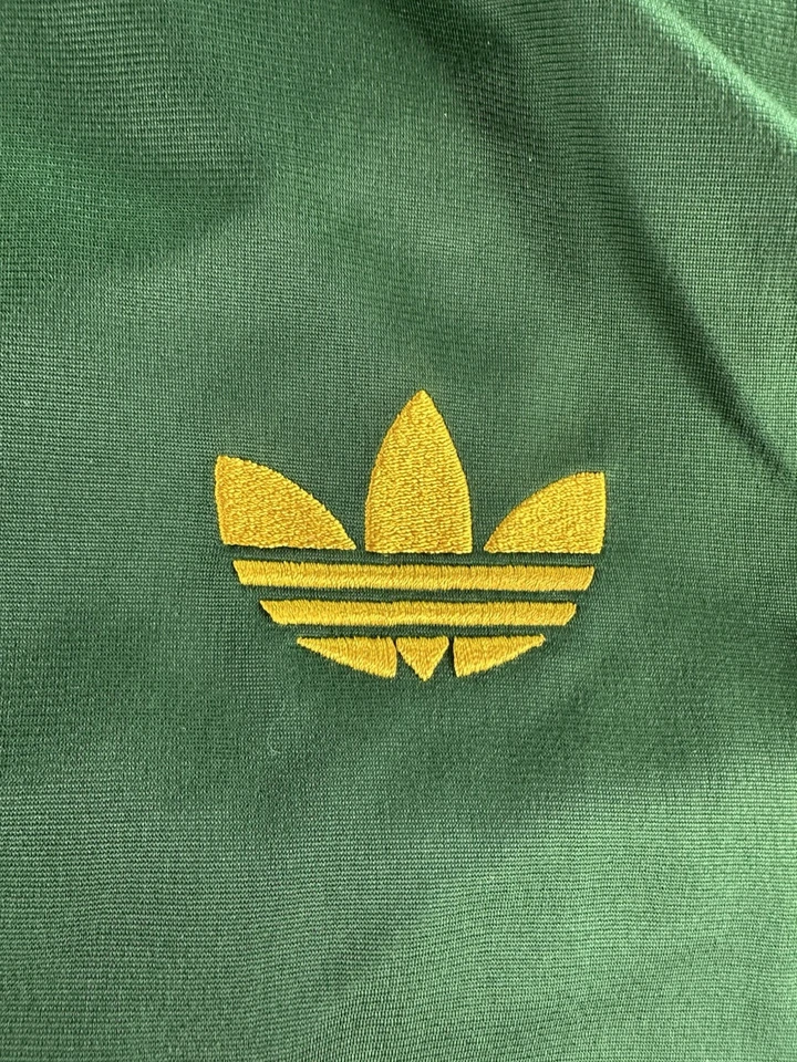 Adidas Track Jacket Mens 3XL Green Yellow Originals Classic Trefoil Firebird - Image 2 of 4
