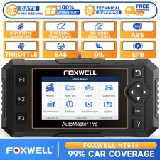 2025 FOXWELL NT614 Elite OBD2 ABS SRS Engine Check AT Diagnostic Scanner 5 Reset