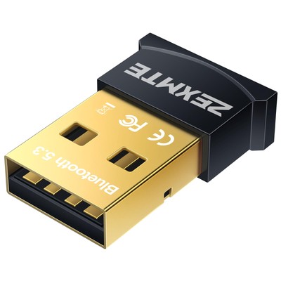 USB Bluetooth Adapter for PC 5.3 Bluetooth Dongle Receiver EDR & BLE Plug and...