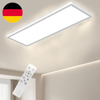 LED Deckenleuchte, 24W Deckenlampe Mit Fernbedienung Dimmbar, 58X20Cm-Weiß