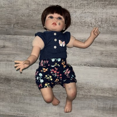 Realistic 22 Inch Soft Body Reborn Baby Doll With A Few Marks Pics Need goodhome