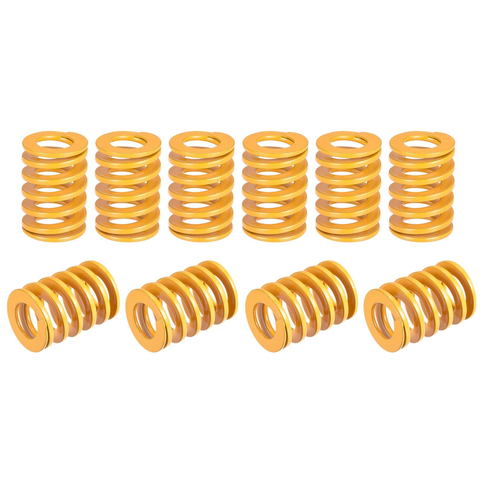 Die Spring, 16mm OD 20mm Long 20pcs Stamping Light Load Compression Yellow