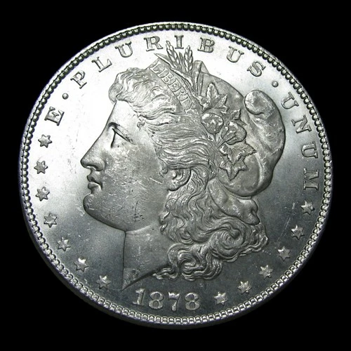 1878 7tf Rev '78 Morgan Dollar Silver ---- Gem BU+ Stunning Coin ---- #KK445