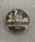 Vintage Golden State Mint  1 oz 999 Silver Round ~ The Highland Light Train