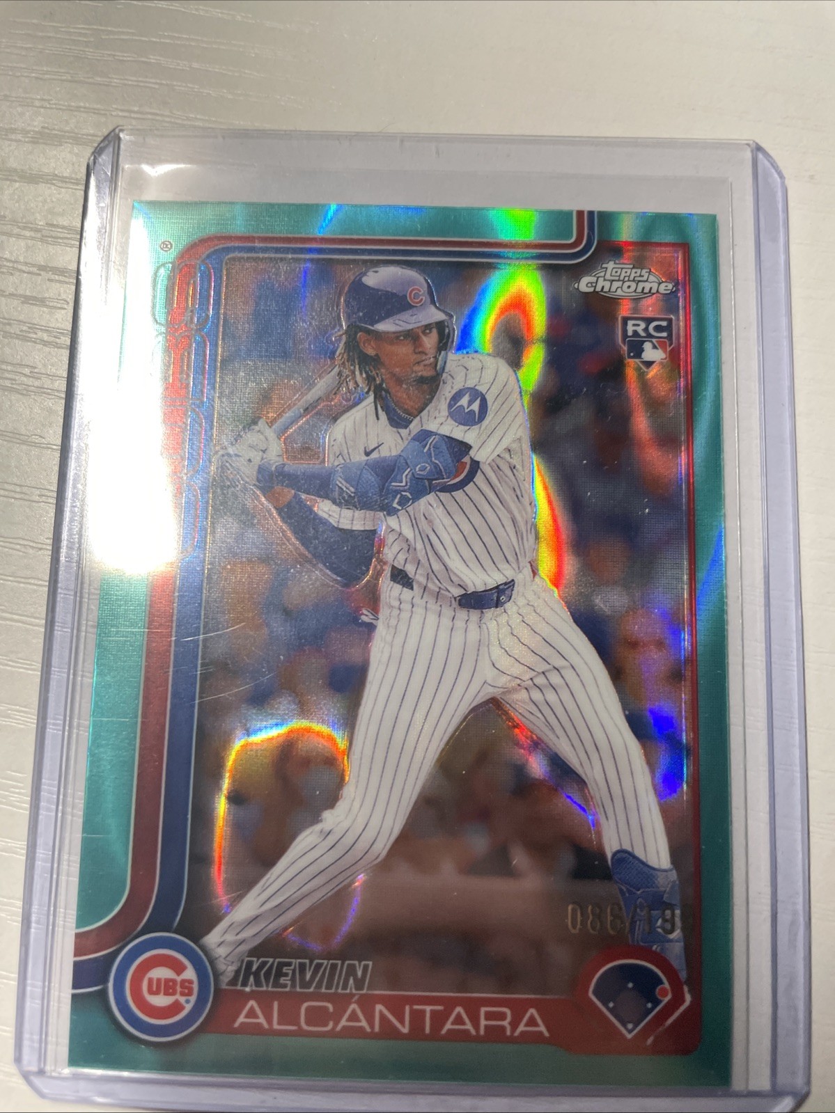 2025 Topps Chrome - Kevin Alcantara #173 Aqua Lava Refractor /199 (RC)