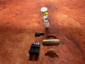 LEGO CITY: Chef w/ food stand: Set 8397 retired. No Manual.